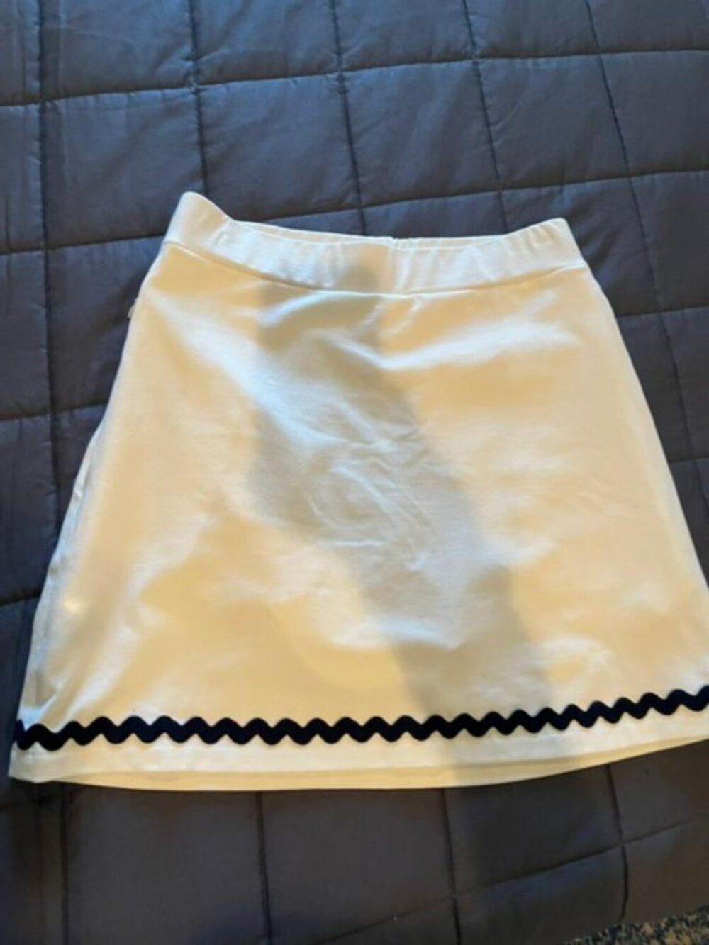 Spartina skort white with blue